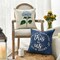Blue Hydrangea Spring Summer Throw Pillow Covers, 18 x 18 Inch Today is A Good Day Dark Blue Cushion Case Decoration for Sofa Couch Set of 4